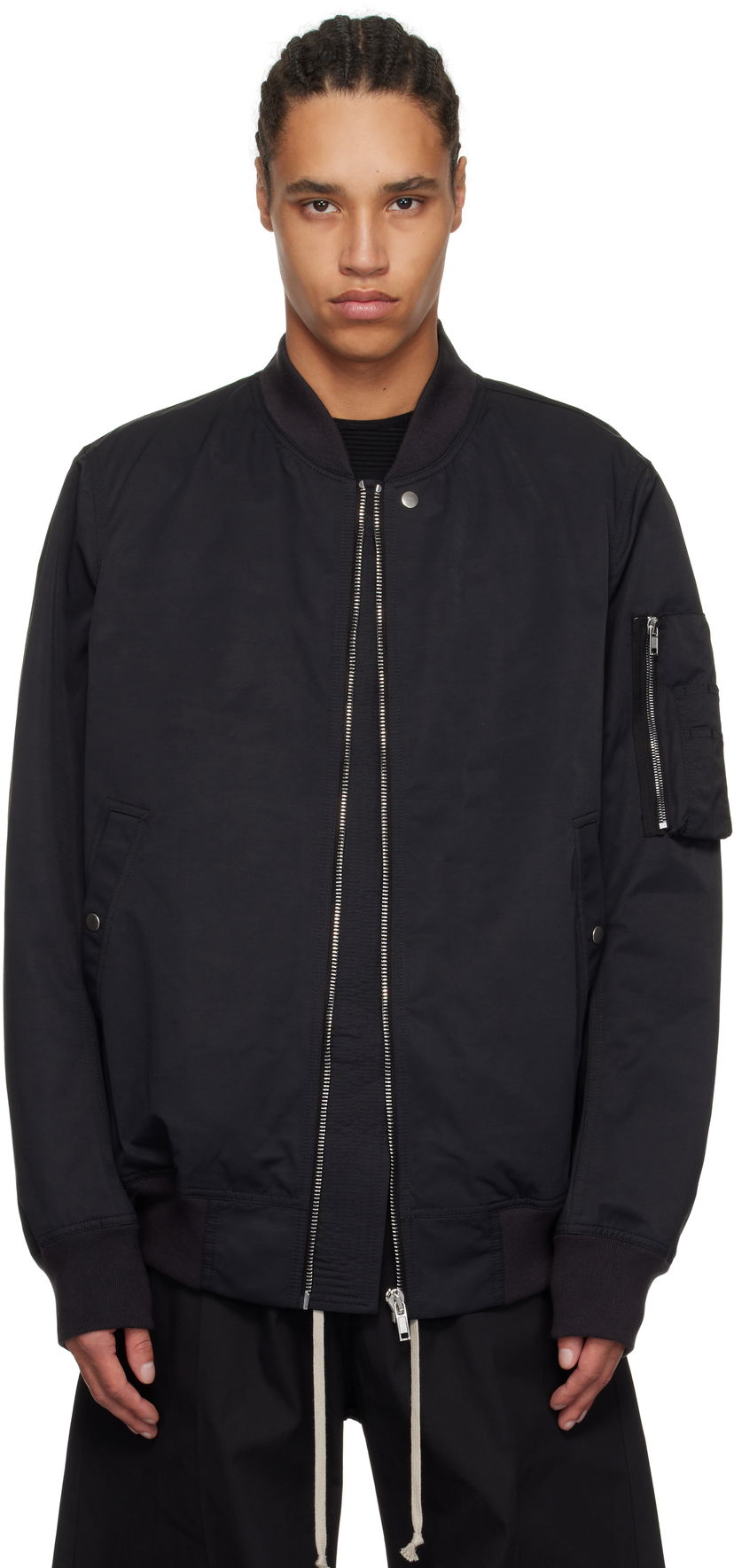 Bomber jakna Rick Owens Rick Owens DRKSHDW Hollywood Classic Flight Bomber Jacket Crna | DU01E3774 MU
