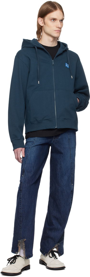 Dukserice ADER ERROR ADER error TRS Tag 01 Zip-Up Hoodie Tamnoplava | BO42FYHD0401NV, 3