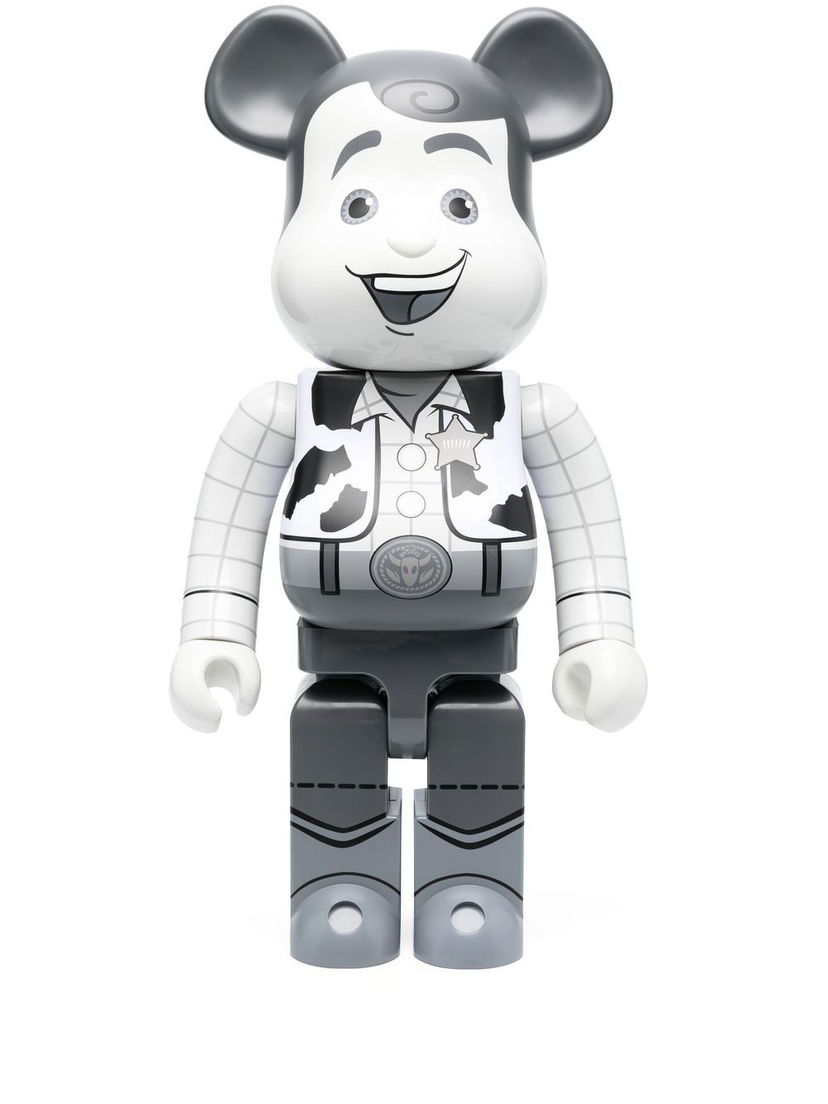 Kolekcionarsko Medicom Toy Be@rbrick Woody B&W figure - Grey Bijela | 1000WOODYBW19701233
