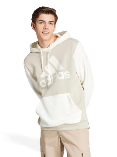 Dukserice adidas Performance Essentials Fleece Big Logo Hoodie Bijela | IR9986