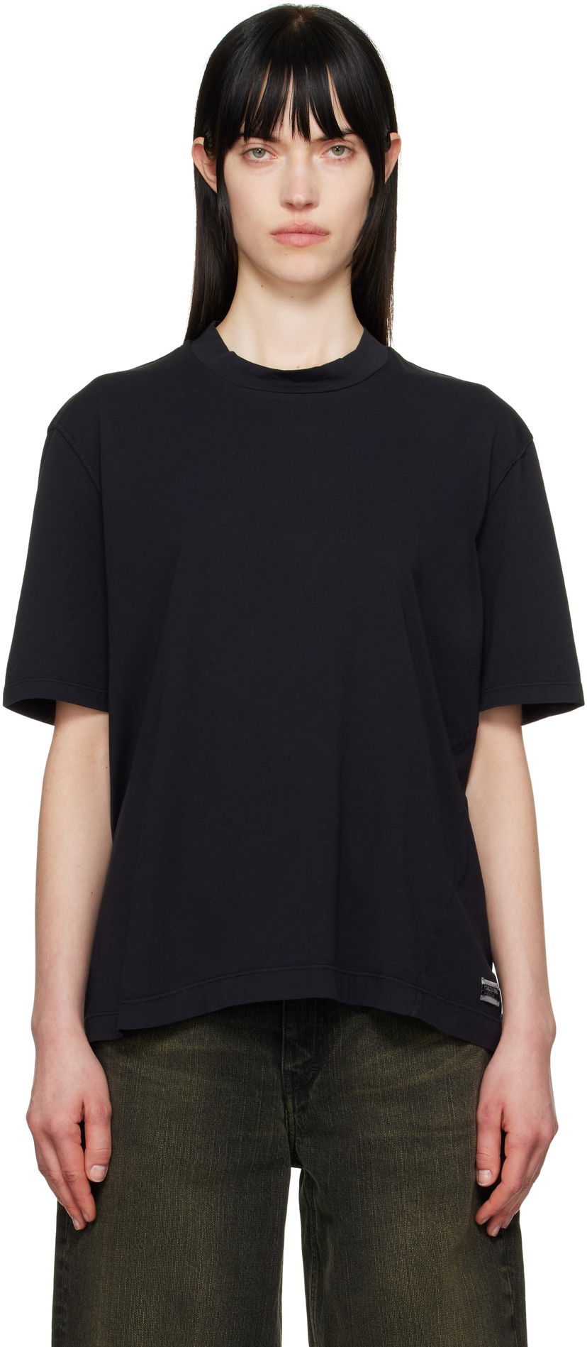Majica kratkih rukava OUR LEGACY Our Legacy Big T-Shirt Crna | W2256BB