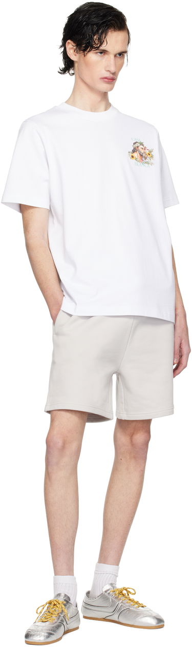 Majica kratkih rukava Casablanca Graphic Print T-Shirt Bijela | MPS25-JTS-001-01, 3