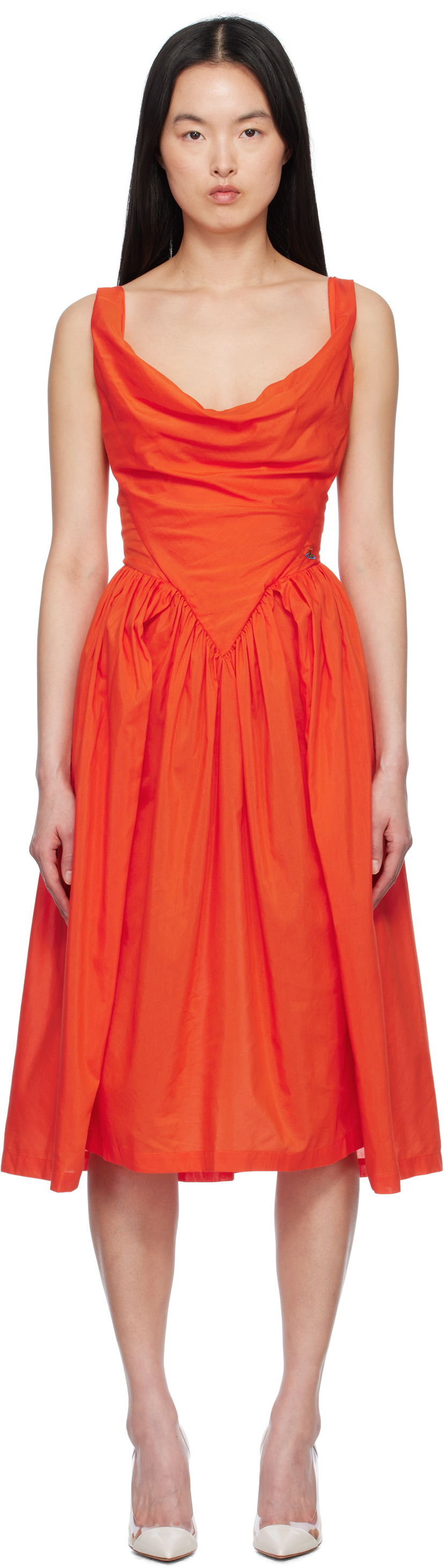 Haljina Vivienne Westwood Vivienne Westwood Sunday Midi Dress Narančasta | 1101032Z-W012U-