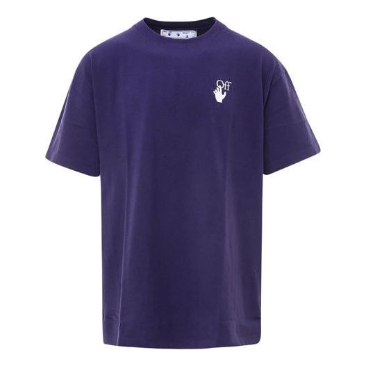 Majica kratkih rukava Off-White Off-White Marker Over T-Shirt Ljubičasta | OMAA038R21JER0024632