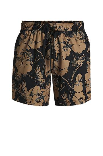 Kupaći kostimi BOSS Floral-Print Swim Shorts Višebojno | 50540089