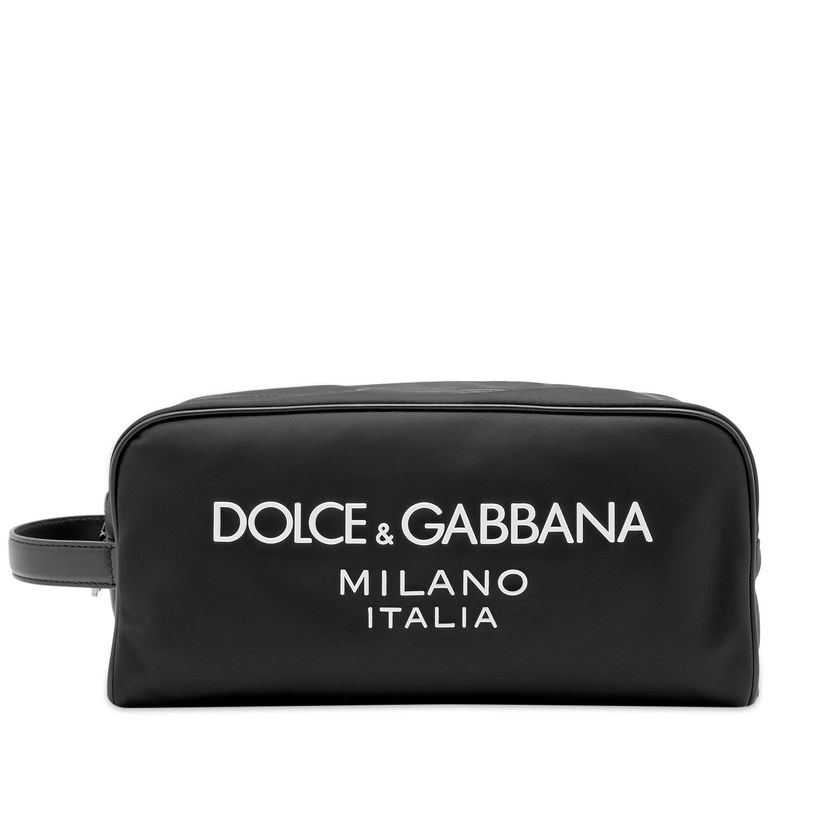 Putna torba Dolce & Gabbana Nylon Logo Wash Bag Black Crna | BT0989AG182-8B956