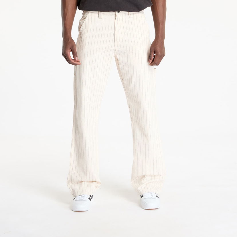 Hlače Dickies Dickies Service Carpenter Striped Pants W30/L32 Bijela | DK0A4Z6QC481
