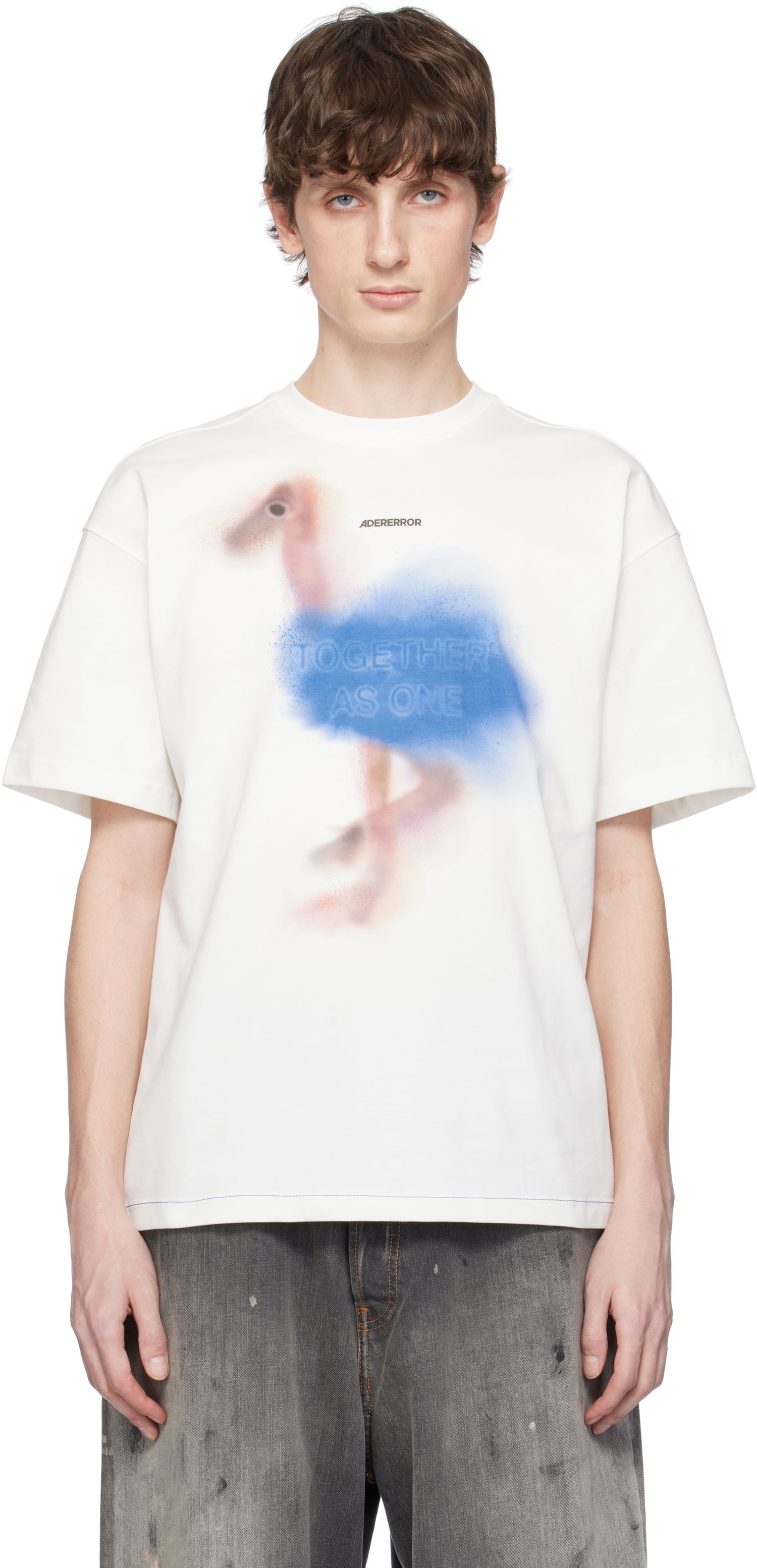 Majica kratkih rukava ADER ERROR ADER error Together As One Graphic T-Shirt Bijela | BO01SSTS0104OW, 0