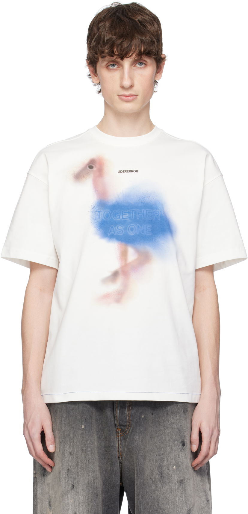 Majica kratkih rukava ADER ERROR ADER error Together As One Graphic T-Shirt Bijela | BO01SSTS0104OW