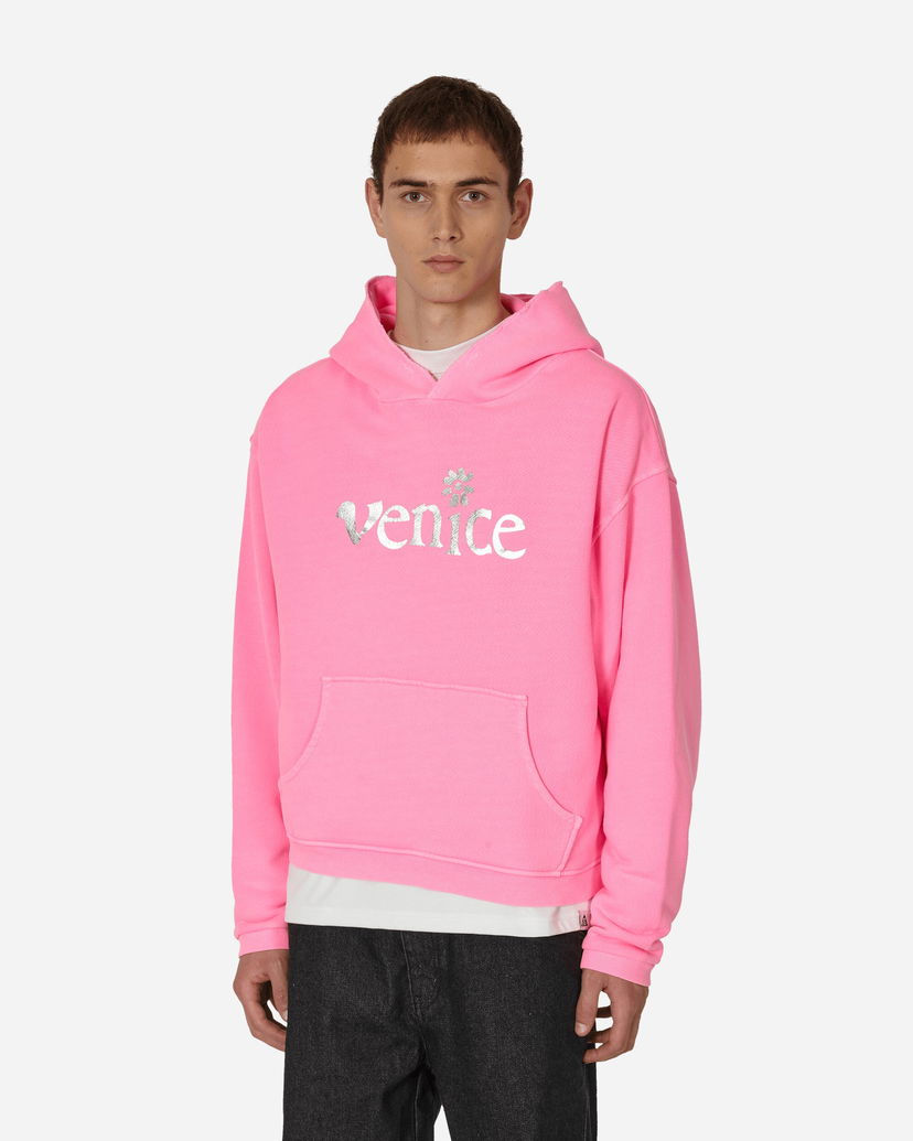 Dukserice ERL Printed Venice Hooded Sweatshirt Ružičasta | ERL07T031 1