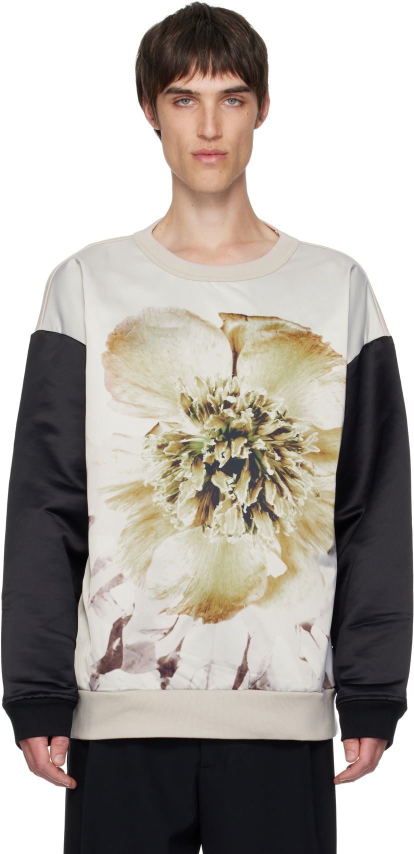 Dukserice Dries Van Noten Dries Van Noten Paneled Floral Print Sweatshirt Višebojno | 252-021163-2611
