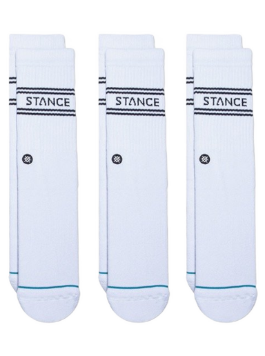 Čarape Stance Basic 3 Pack Crew Bijela | A556D20SRO-WHT