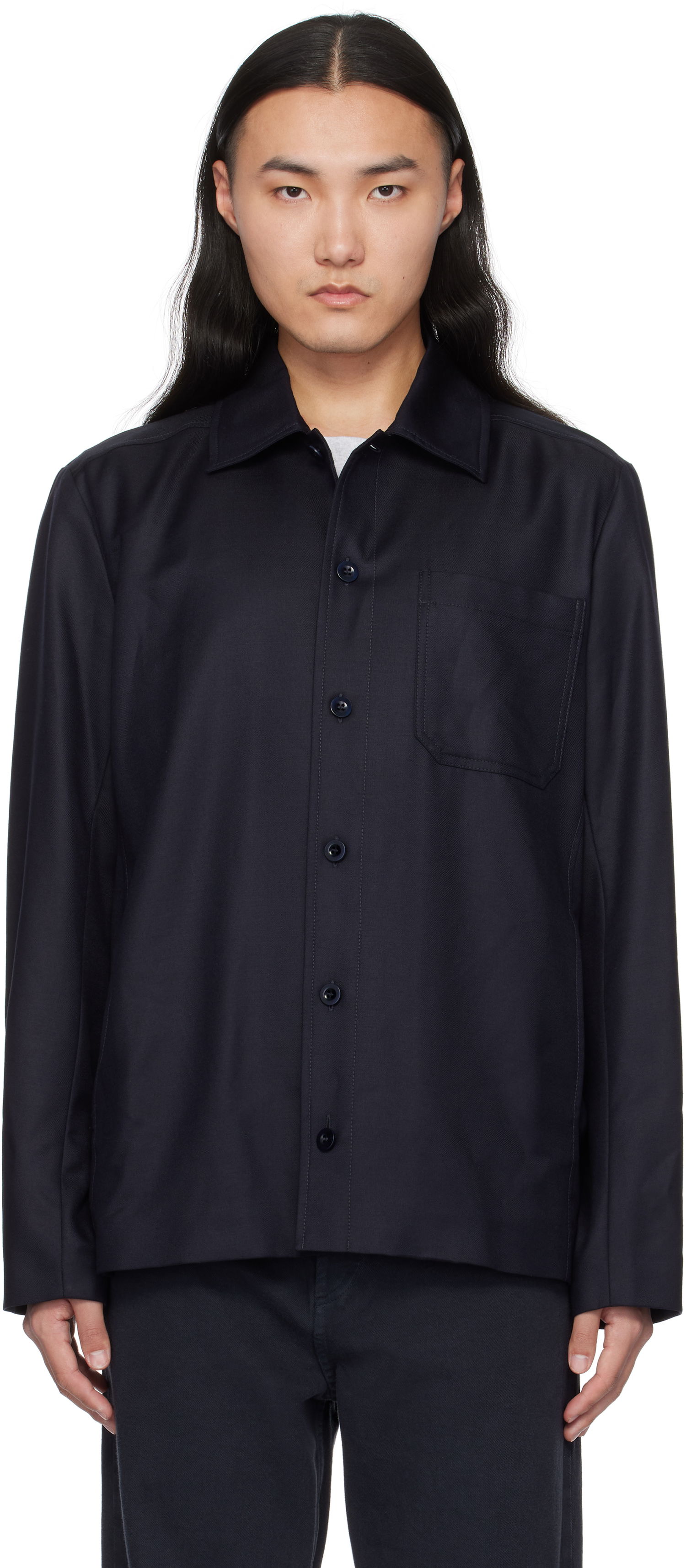 Košulja A.P.C. Button-Up Regular-Fit Overshirt Plava | LYAAV-H02991, 0