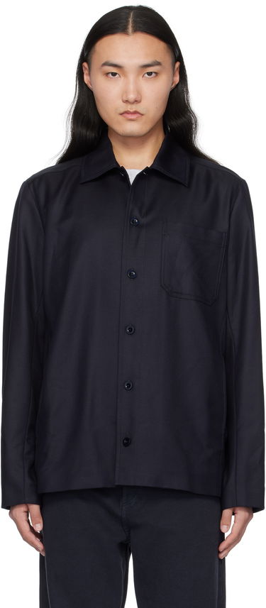 Košulja A.P.C. Button-Up Regular-Fit Overshirt Plava | LYAAV-H02991, 0