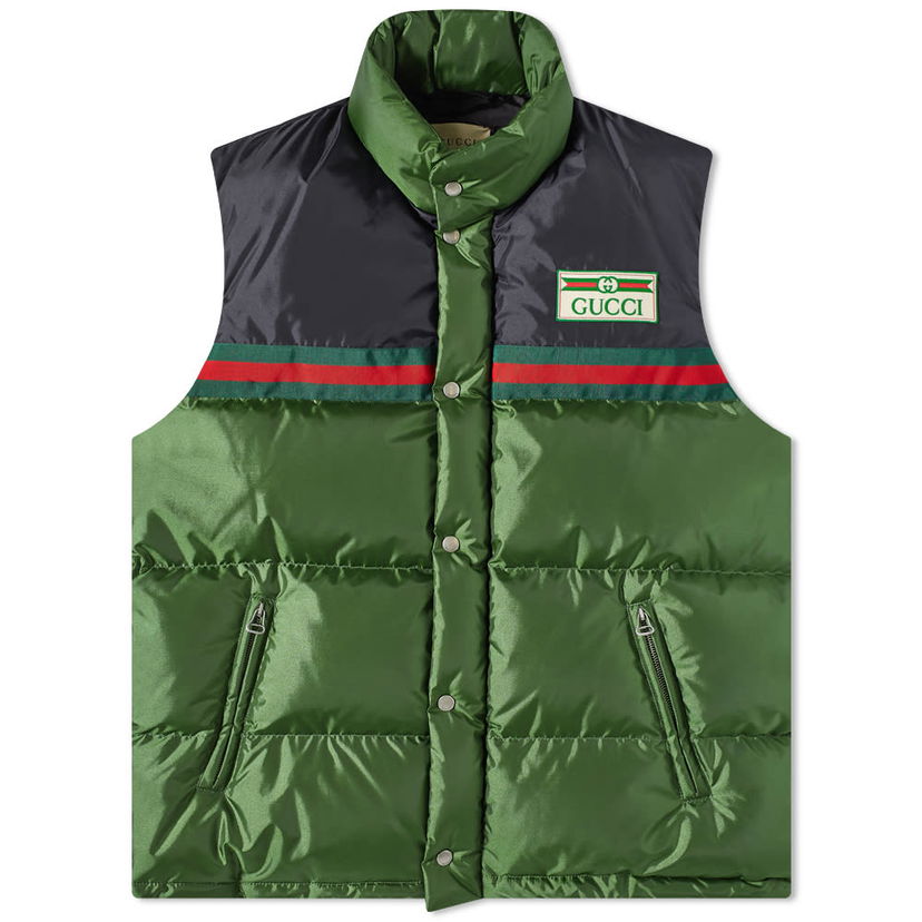 Prsluk Gucci Gucci GRG Logo Down Vest Zelena | 698713-Z8A1T-3755