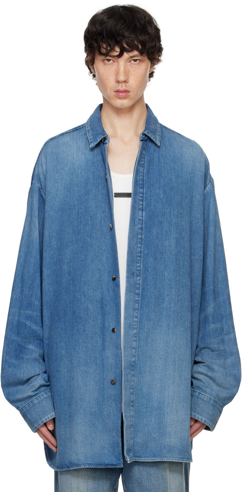 Košulja Fear of God Vented Denim Shirt Plava | FG24FW50-1018DNM