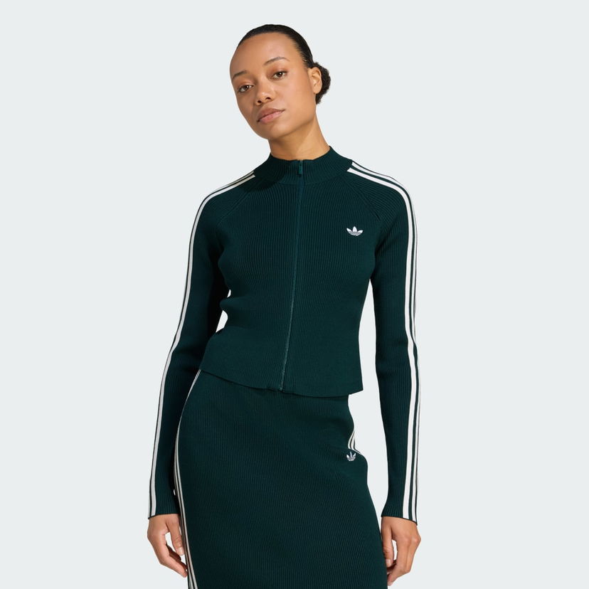 Džemper adidas Performance Adicolor Slim-Fit Knit Top Zelena | JY2599