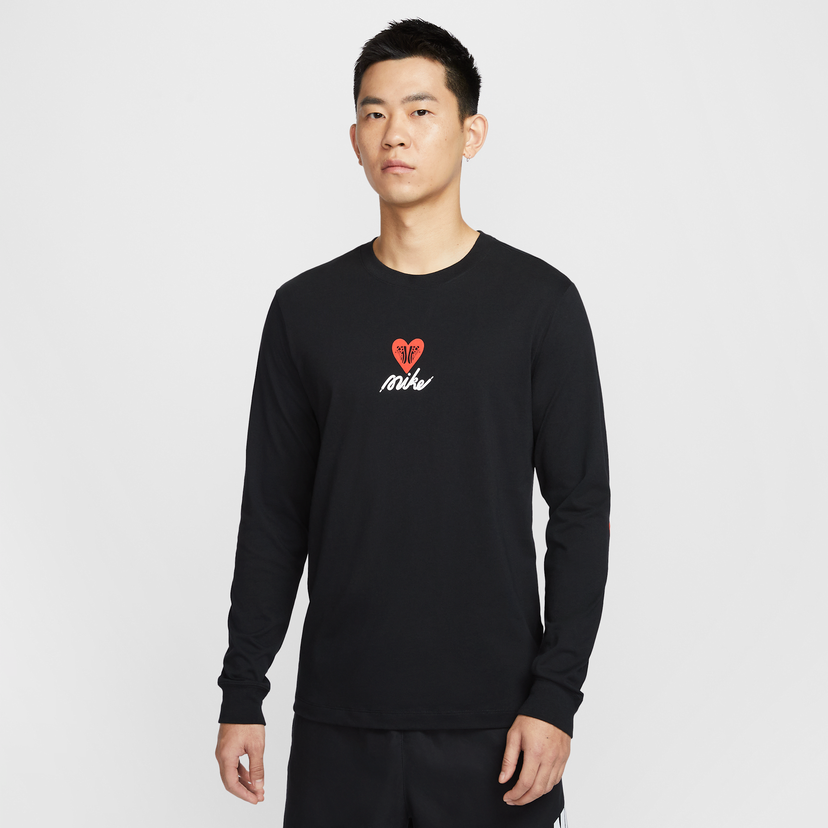 Majica kratkih rukava Nike Sportswear Long Sleeve T-Shirt Crna | HV9807-010