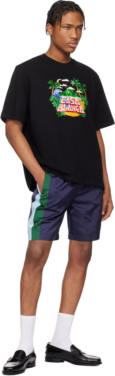 Majica kratkih rukava Casablanca Casablanca 'Casa' Beach Wave Graphic T-Shirt Crna | MS25-JTS-027-04-EX-SSENSE, 3