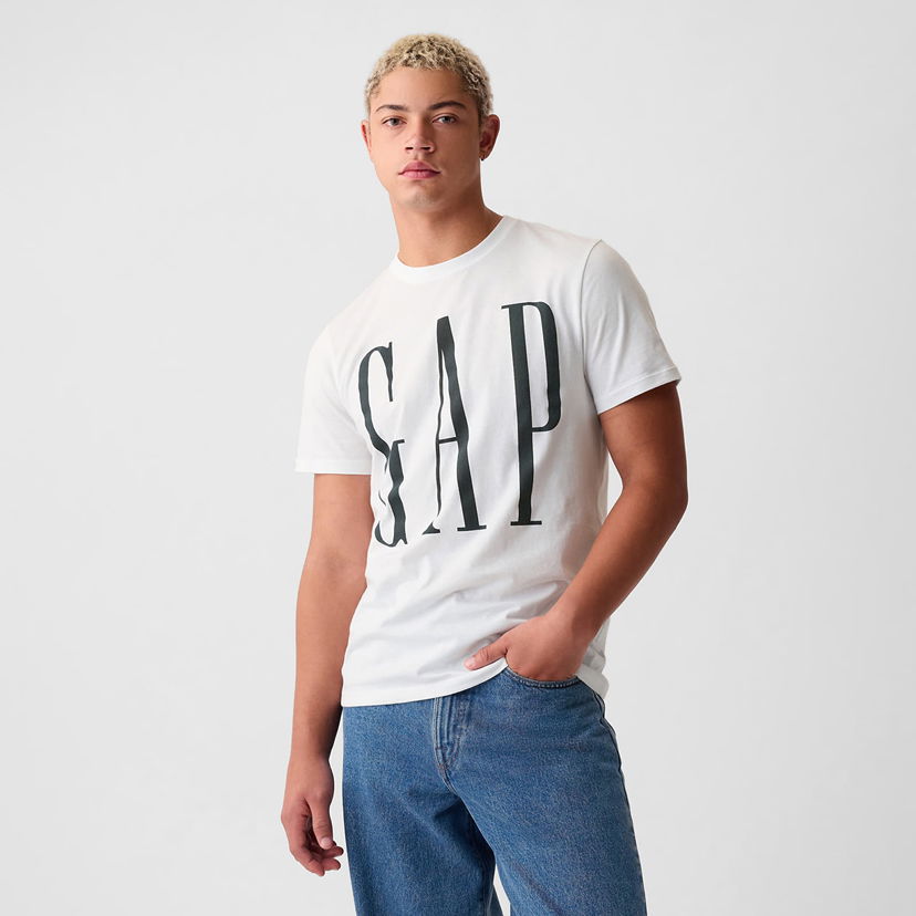 Majica kratkih rukava GAP Logo Tee White V2 Global Bijela | 866774-01