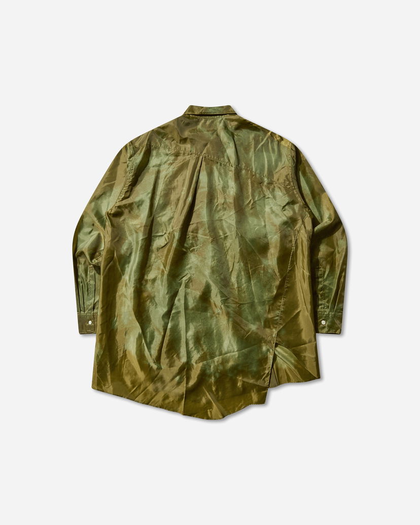 Košulja Comme des Garçons Asymmetrical Shirt Zelena | PP-B006-W25 1