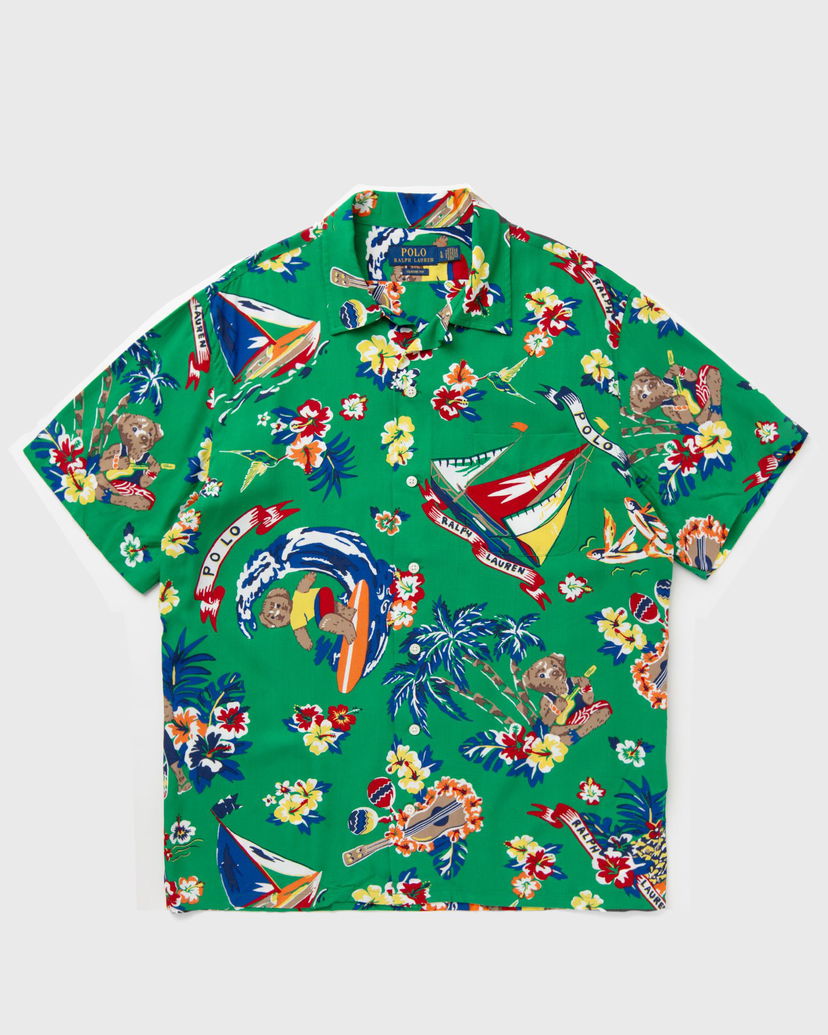Košulja Polo by Ralph Lauren CLADY1PKSSS-SHORT SLEEVE-SPORT SHIRT Zelena | 710936597001