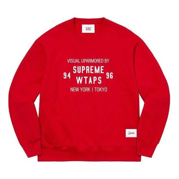 Džemper Supreme Supreme x WTAPS Crewneck Sweatshirt Crvena | SUP-FW21-339
