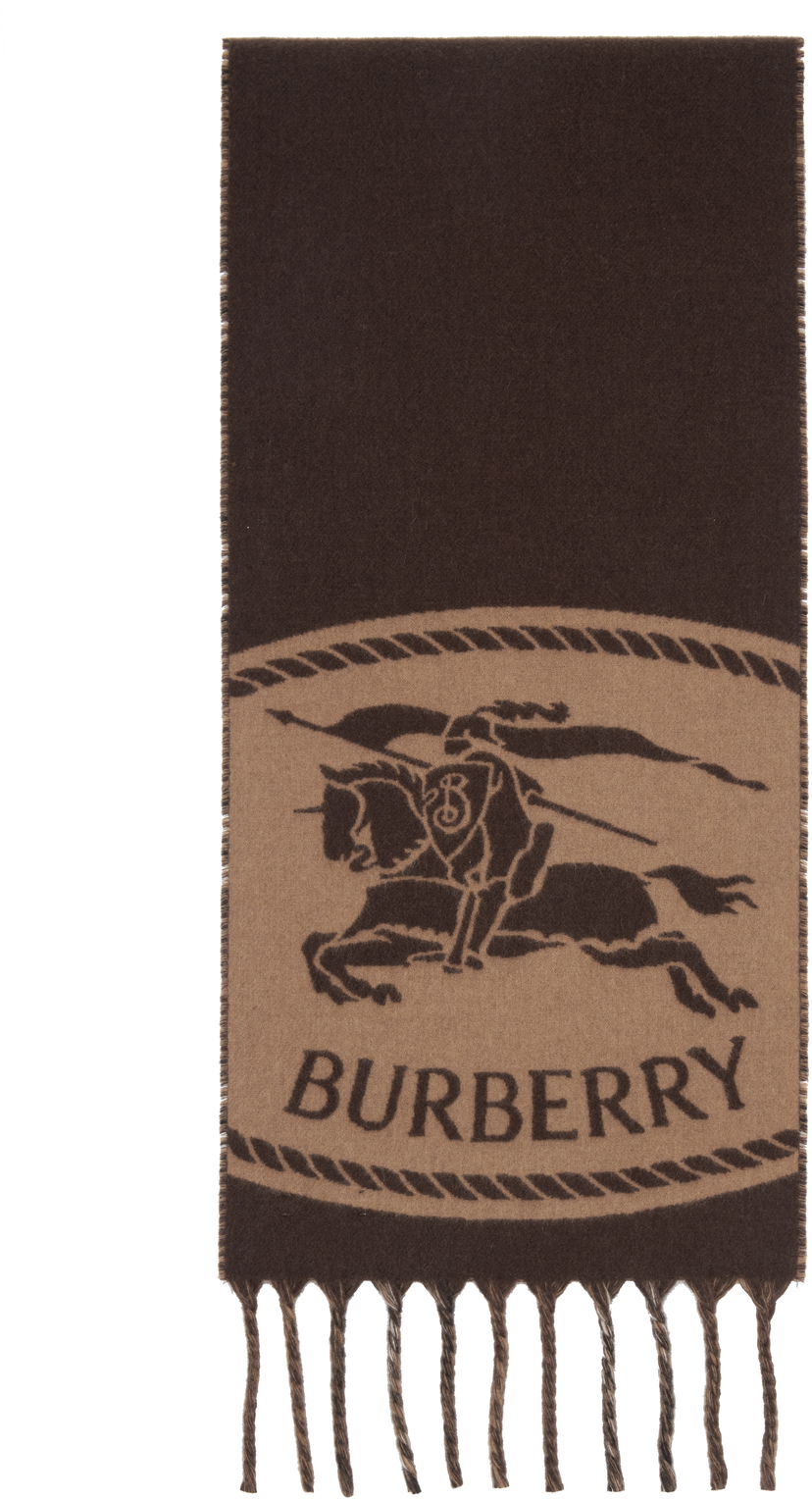 Šal Burberry Burberry Reversible Knight Stamp Scarf Smeđa | 8112977