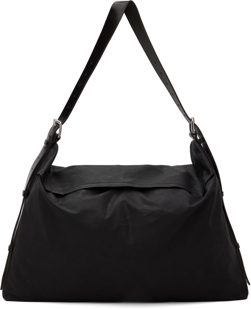 Torba za rame LEMAIRE Lemaire Trench Pocket Medium Bag Crna | BG0168 LF1495