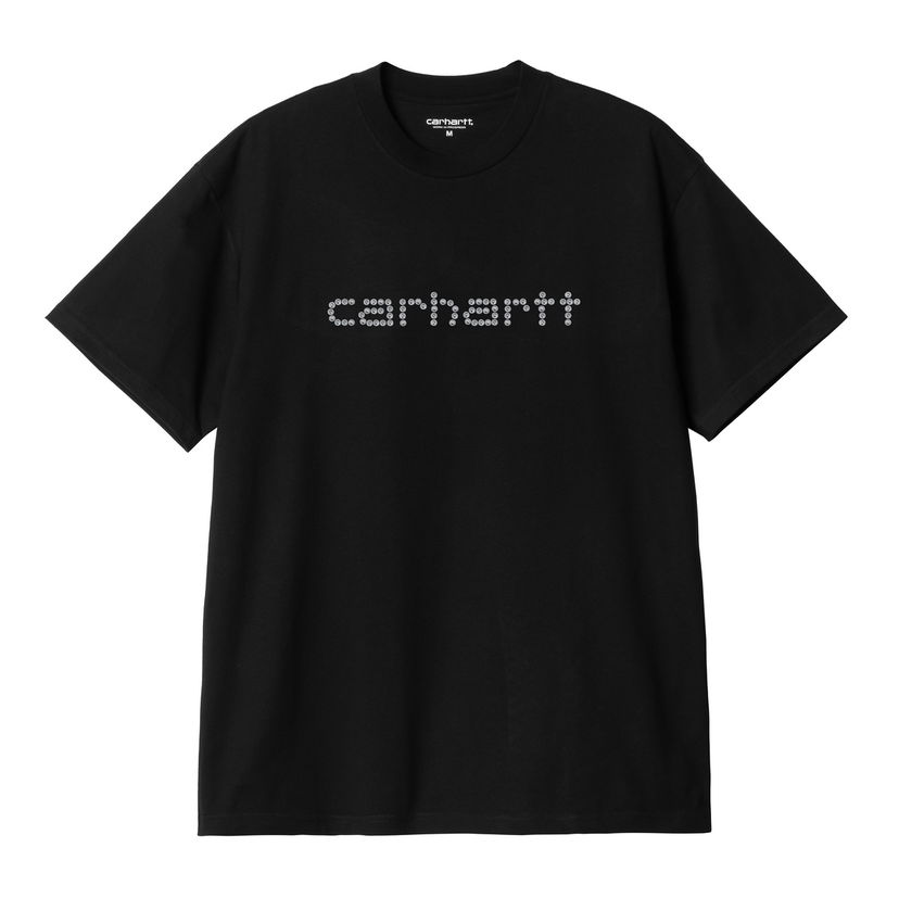 Majica kratkih rukava Carhartt WIP Short Sleeve Rivet Script T-Shirt Crna | I034396_18