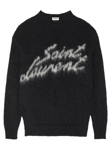Džemper Saint Laurent 90s Sweater Crna | 712176 Y75SQ 1095