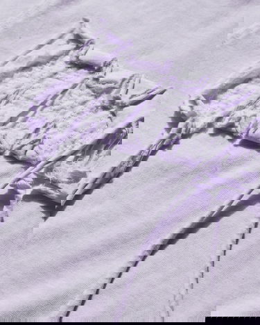 Majica kratkih rukava Ottolinger Ottolinger Distressed Fitted T-Shirt Ljubičasta | 2215014014 PRP, 4