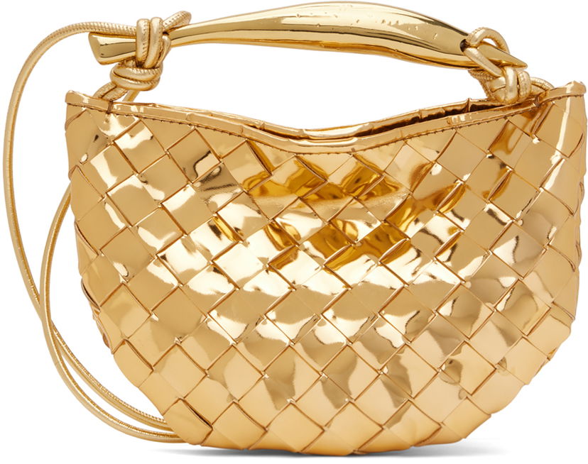 Torba za rame Bottega Veneta Mini Sardine Bag Metalik | 744267 V3QM2