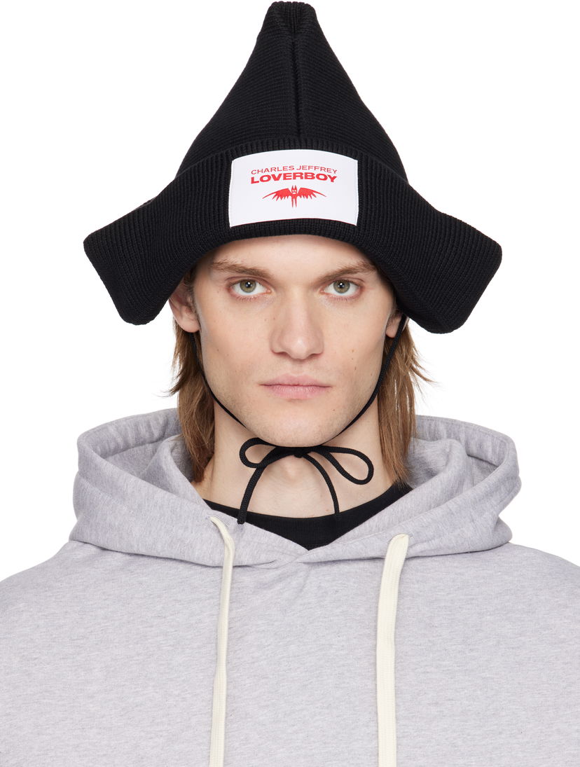 Šešir Charles Jeffrey Loverboy Charles Jeffrey LOVERBOY Paper Boat Beanie Crna | 54130701