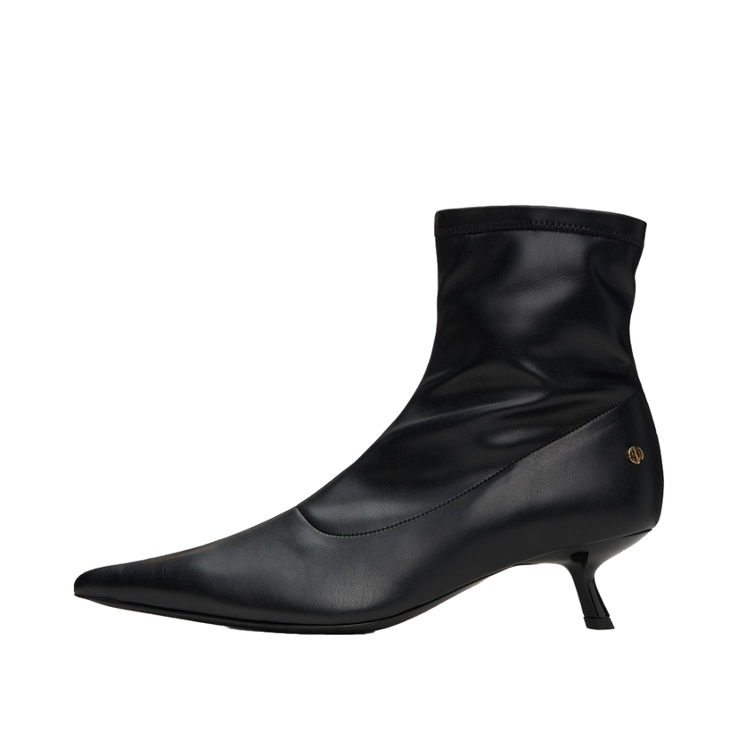 Tenisice i cipele Anine Bing Leather Kitten Heel Ankle Boots Crna | A-14-1089-000