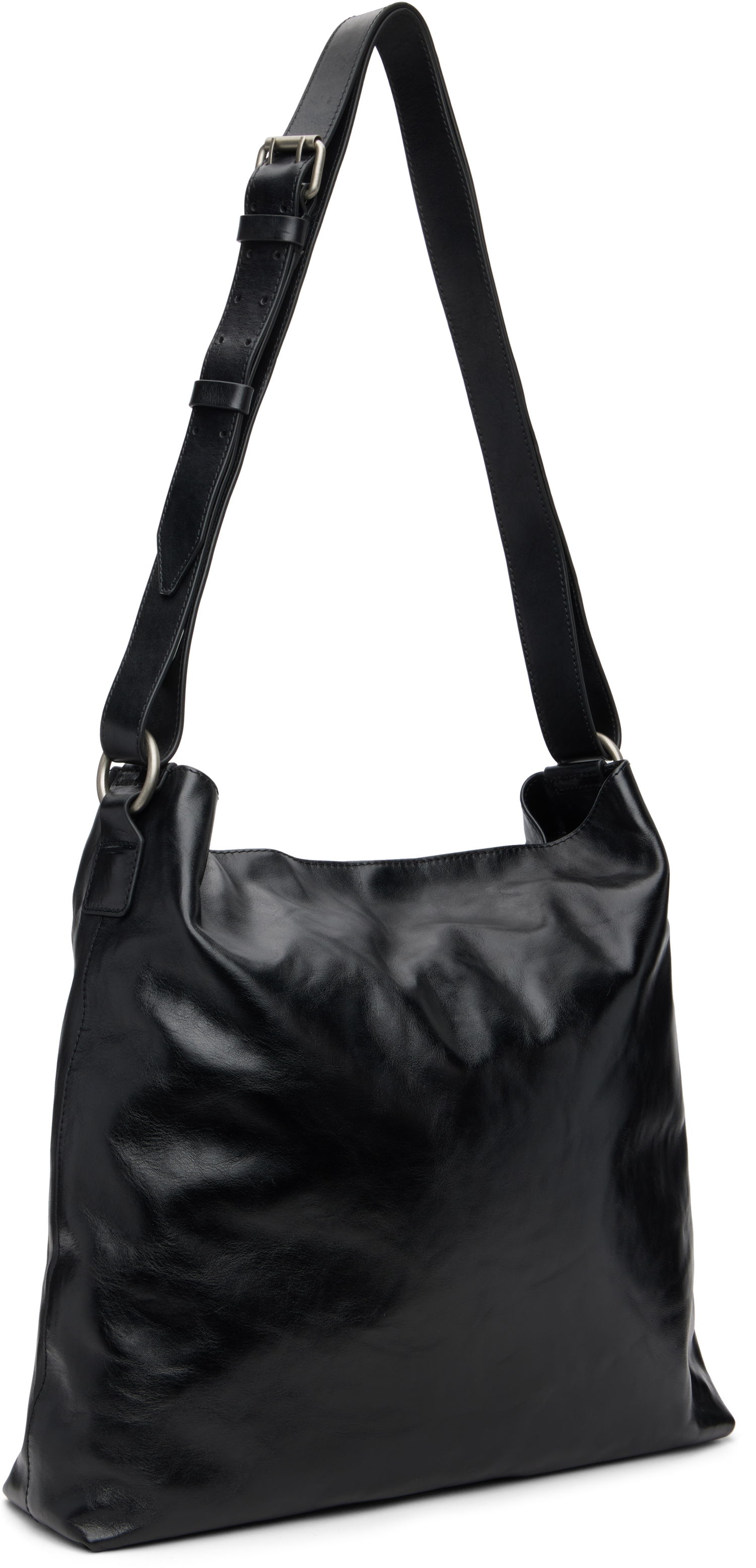 Torba za rame Dries Van Noten Dries Van Noten Leather Messenger Bag Crna | 252-021516-151, 1