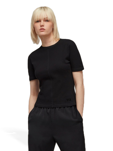 Majica kratkih rukava Y-3 Fitted Tee Crna | HY1249
