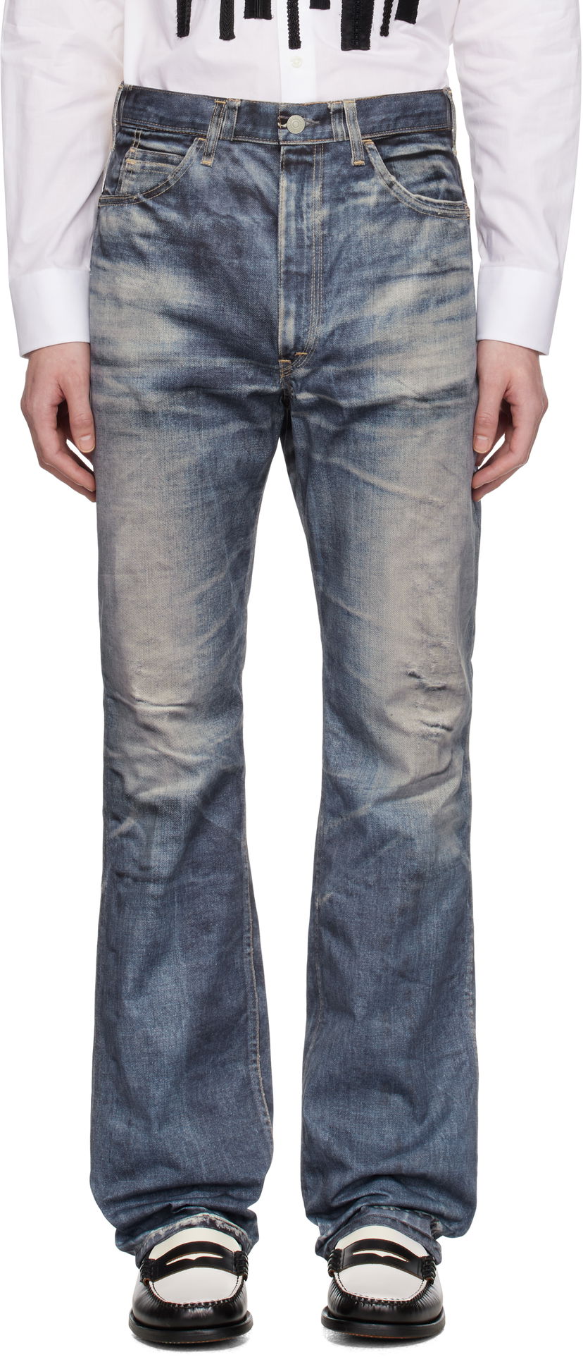 Jeans Junya Watanabe Junya Watanabe Levi's Edition Denim Trousers Plava | WO-P918-100