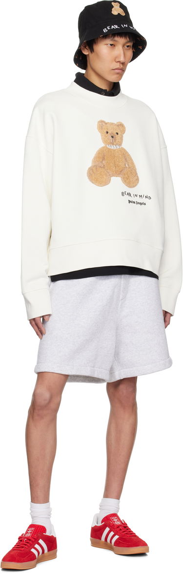 Dukserice Palm Angels Palm Angels 'Bear in Mind' Sweatshirt Bijela | PMBA026S25FLE0030360, 3