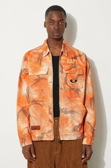 Jakna AAPE by A Bathing Ape AAPE By A Bathing Ape Camo Print Jacket Narančasta | AAPLJM7644XAM, 0