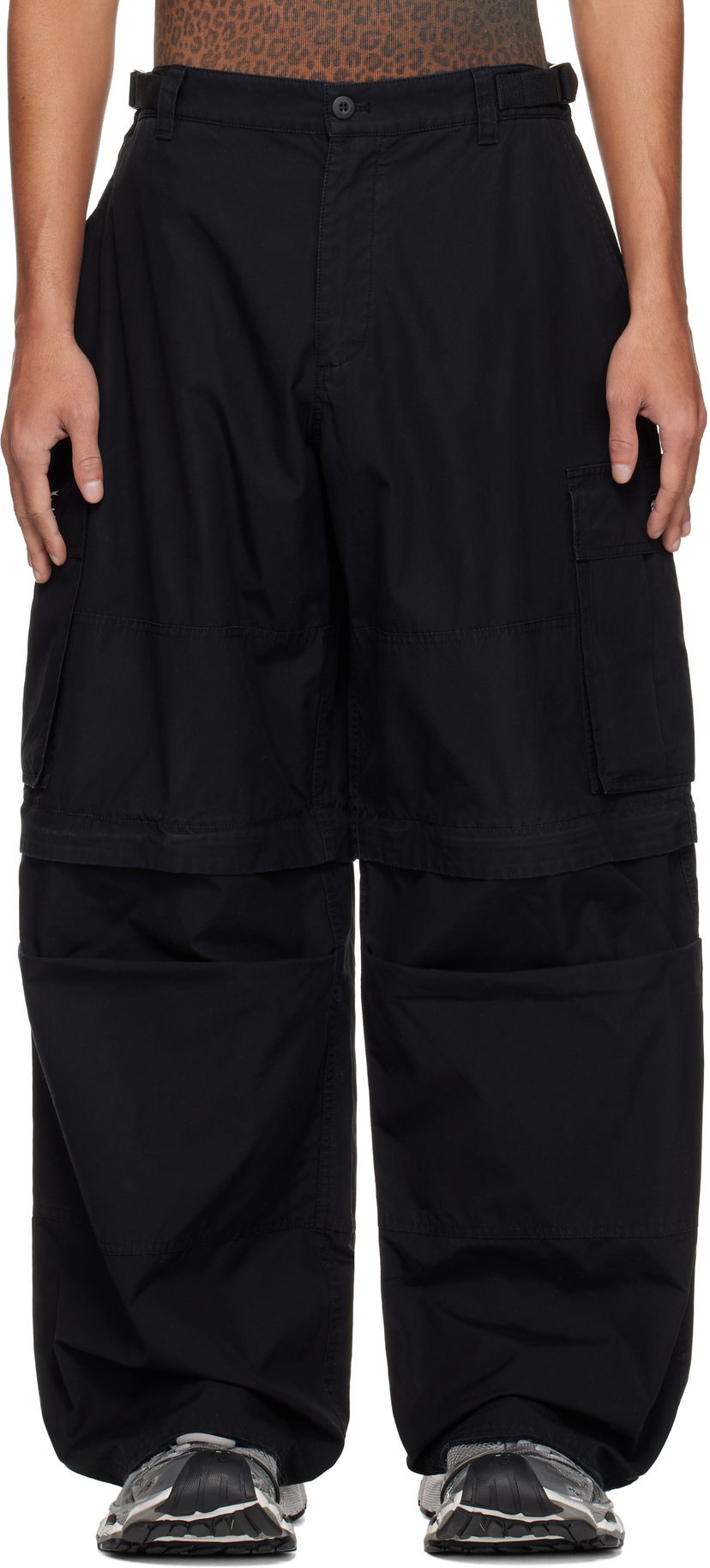 Cargo hlače 032C 032c Intermission Cargo Pants Crna | S25-URW-1001-000
