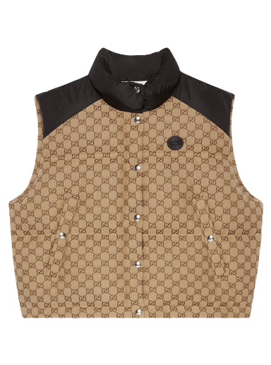 Prsluk Gucci Puffer Vest Smeđa | 717547 Z9AAT 2184