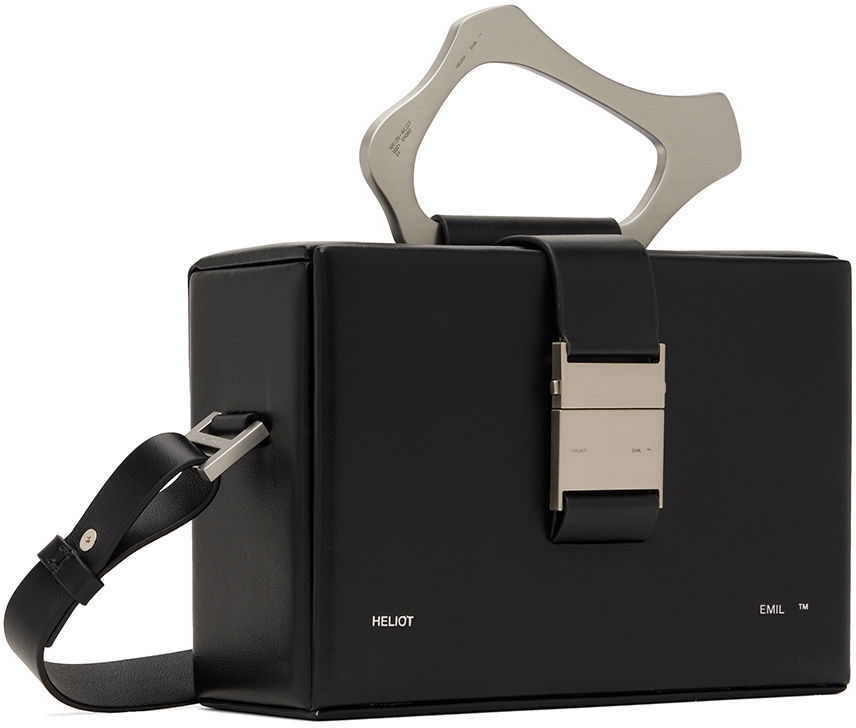 Ručna torbica HELIOT EMIL Solely Box Bag with Metallic Handle Crna | HE_15_41_L03_BLK01, 1
