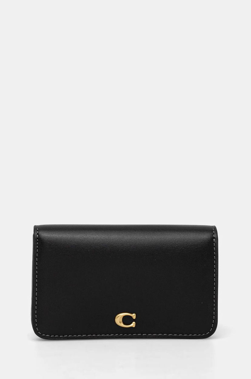 Novčanik Coach Leather Slim Fold Wallet Crna | CR990
