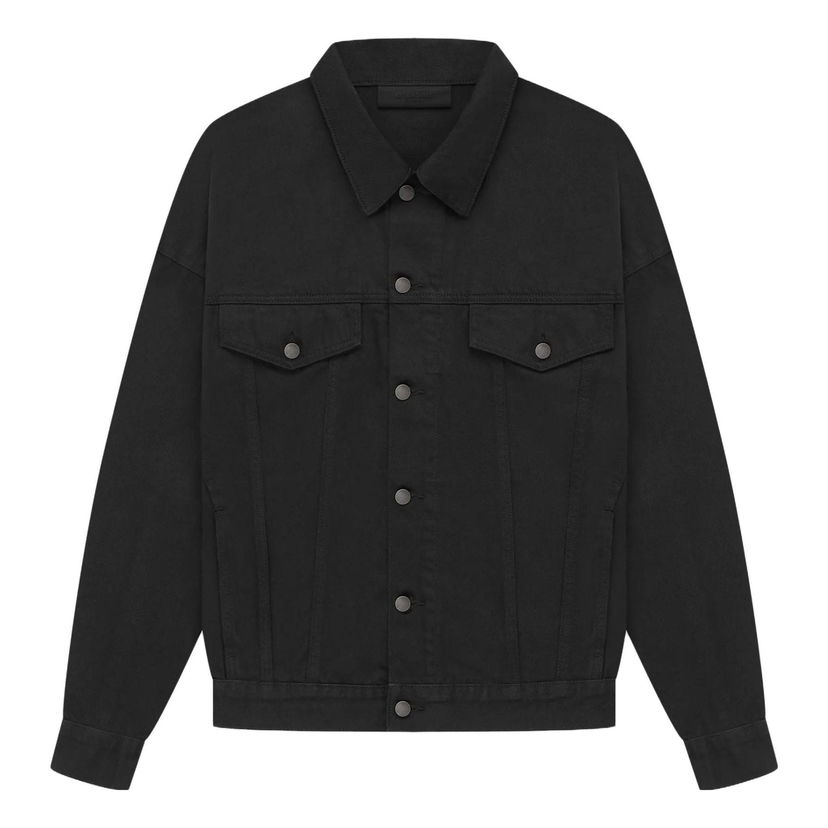 Jakna Fear of God Essentials The Collection Denim Jacket Crna | 202SP234270F