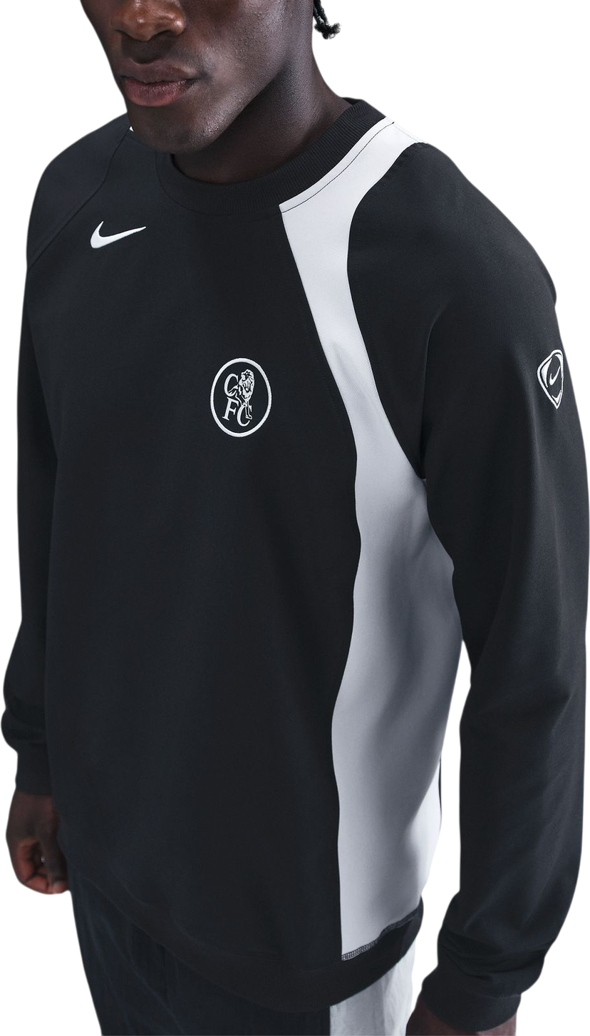 Dukserice Nike Chelsea FC Total 90 Soccer Crew-Neck Top Crna | hq9776-010