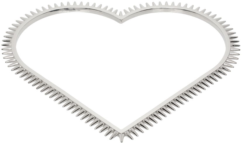 Narukvica We11done We11done Spike Heart Arm Cuff Metalik | WD-AJ1-23-533-U-SV