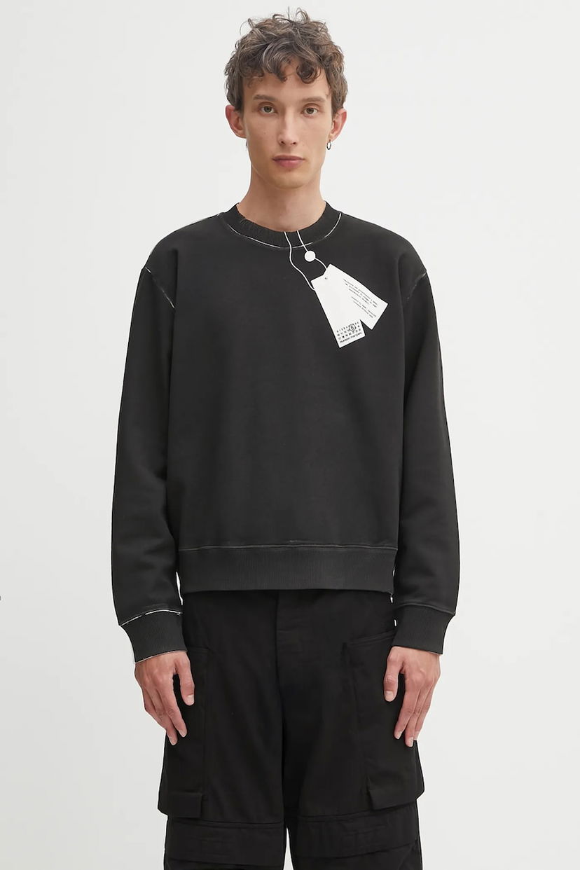 Dukserice Maison Margiela MM6 Maison Margiela Printed Sweatshirt Crna | SH2GU0023.M25024.101