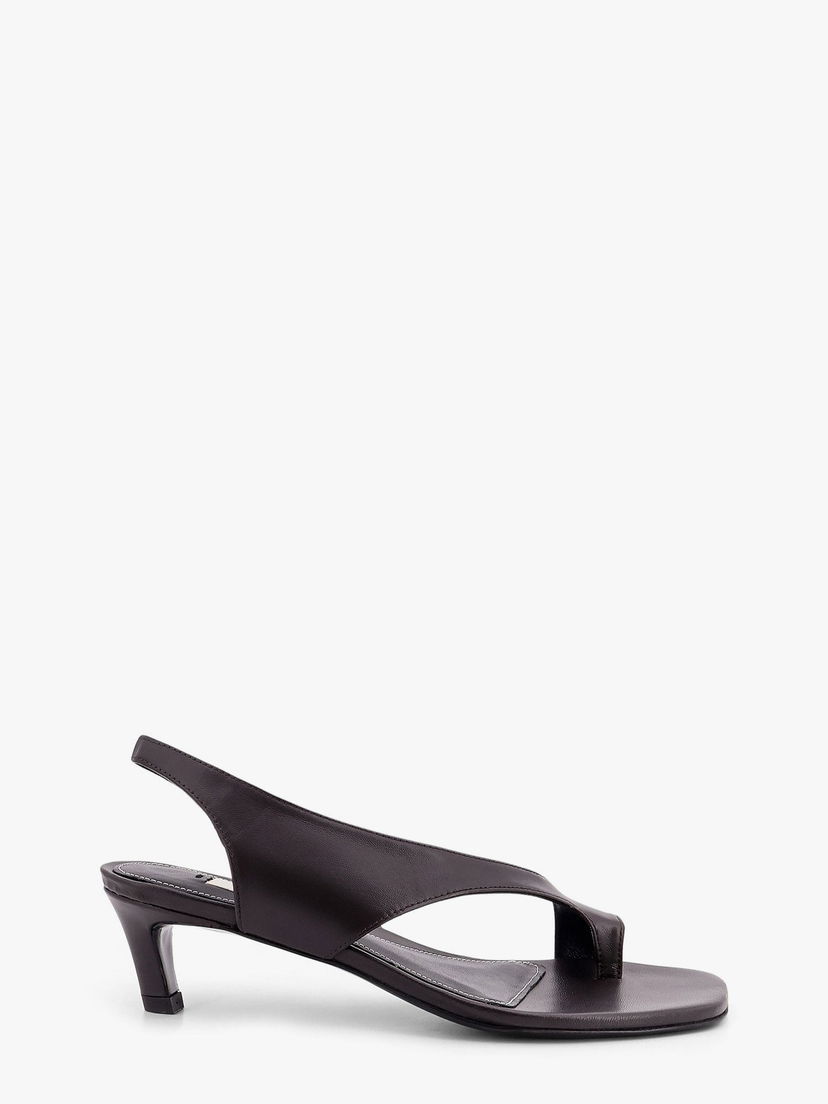 Tenisice i cipele TOTEME Leather Slingback Toe-Ring Sandals by Toteme Smeđa | 252WAS0201LE0131273