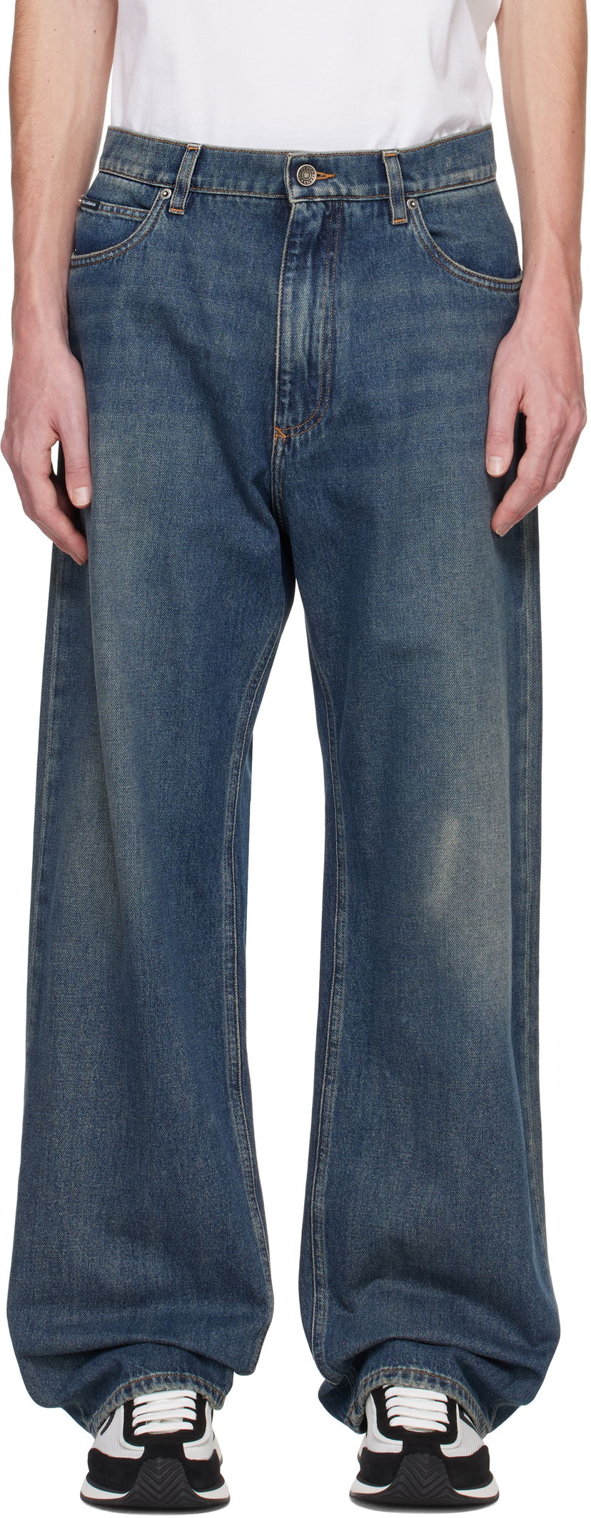 Jeans Dolce & Gabbana Dolce&Gabbana Over Jeans Plava | GWVNXDG8KY5